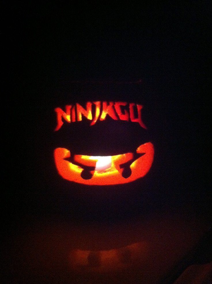 Ninjago pumpkin carving for kids Just print out picture