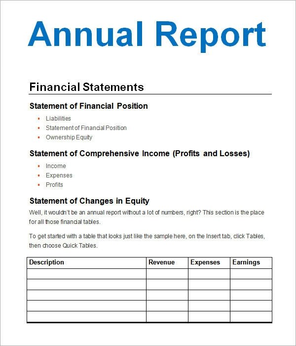 27 Annual Report Templates to Download Word PDF