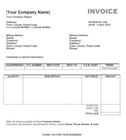 Non Profit Invoice Template 9 Exciting Parts Attending