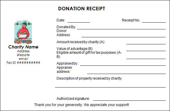 Sample Donation Receipt Template 17 Free Documents in