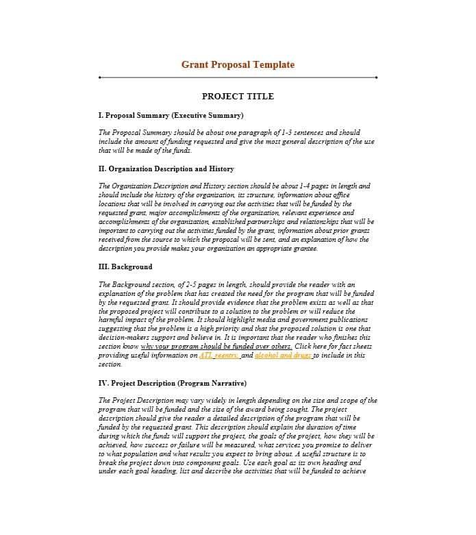 40 Grant Proposal Templates [NSF Non Profit Research]