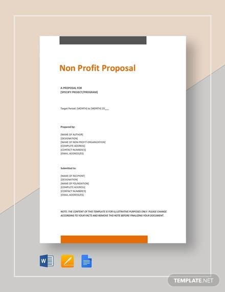 Sample Non Profit Proposal Template 13 Free Documents