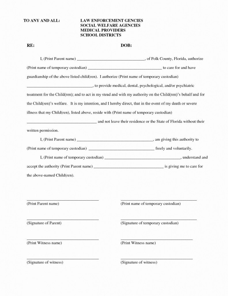 notarized custody agreement template elegant template for
