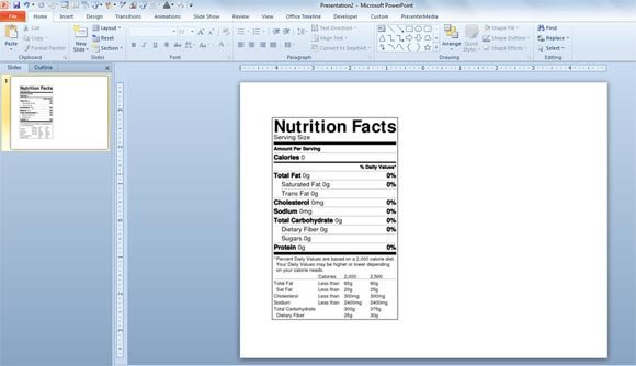 How to Make a Nutrition Facts Label for Free for your