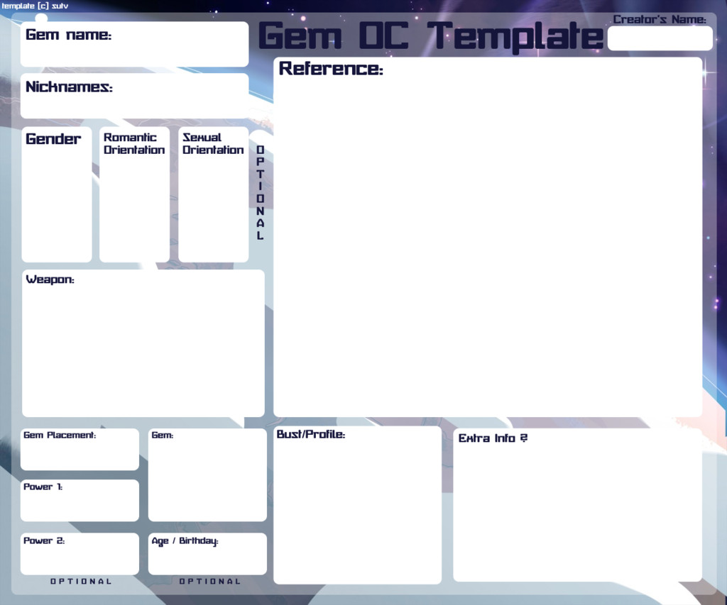 30 of OC Information Template