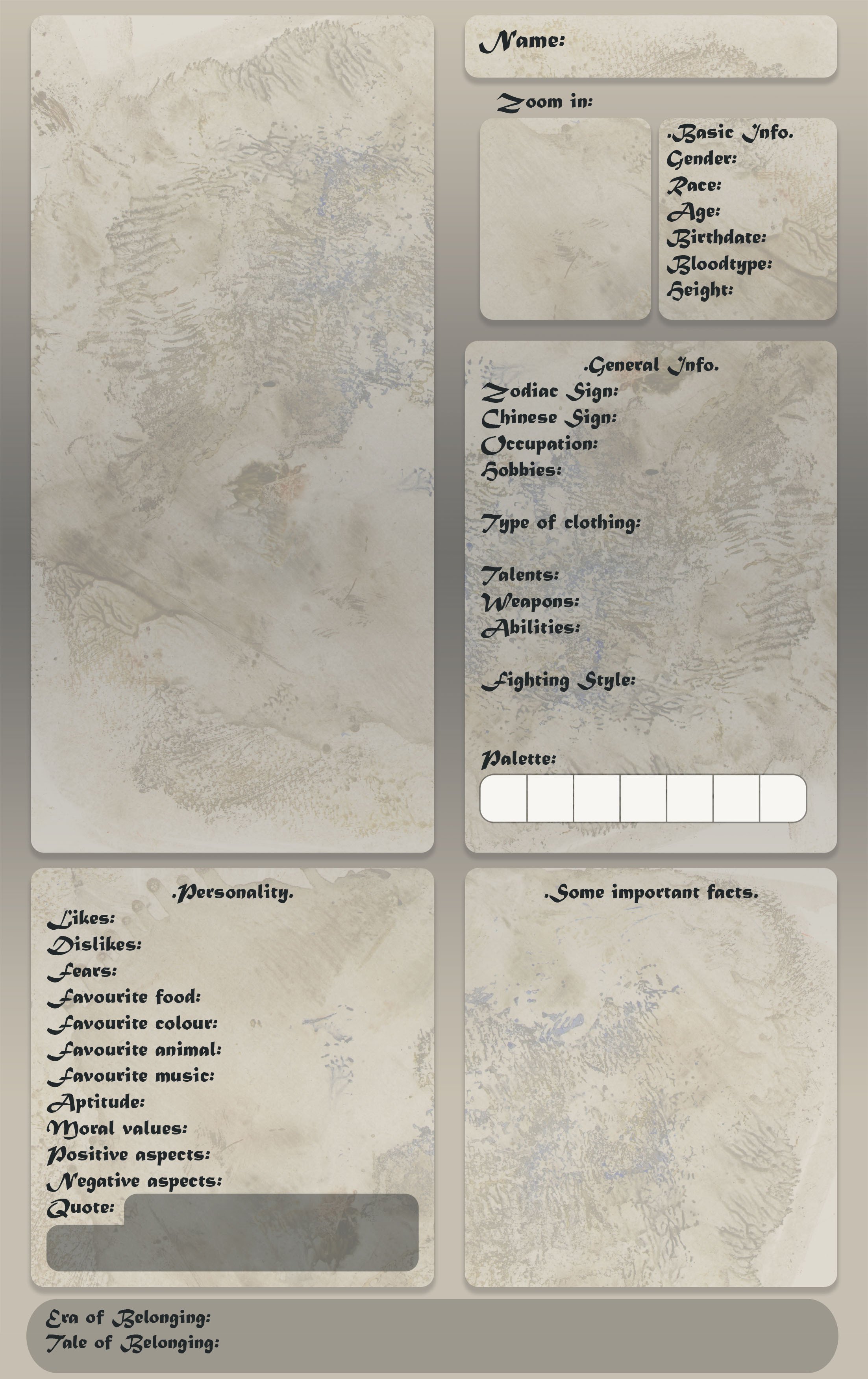 OC Reference Sheet Template by Cyclonante on DeviantArt