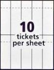 Avery Printable Tickets 1 34 x 5 12 White Pack 200 by