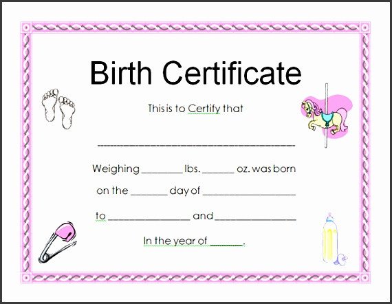 10 Child Birth Certificate Template SampleTemplatess
