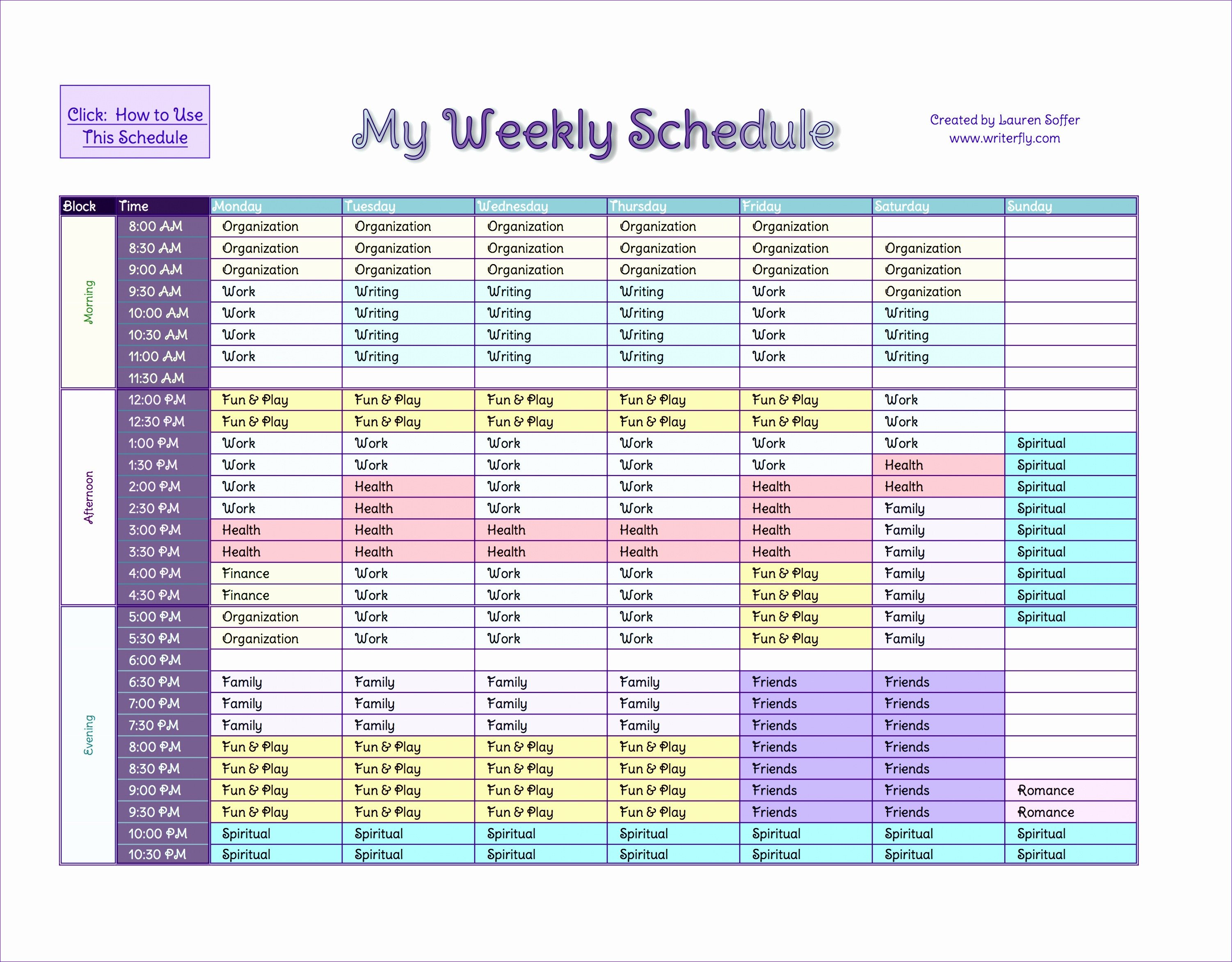 Call Schedule Template Excel – printable schedule template