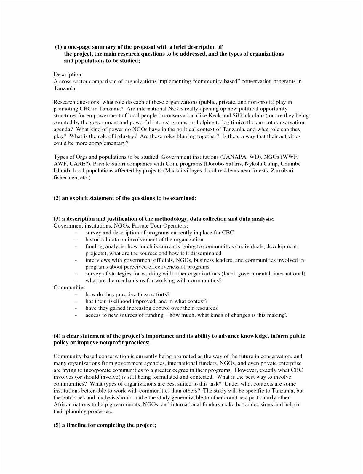 5 e Page Research Proposal Template Eaawt