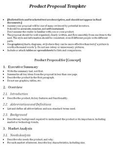 e Page Proposal Template And Template