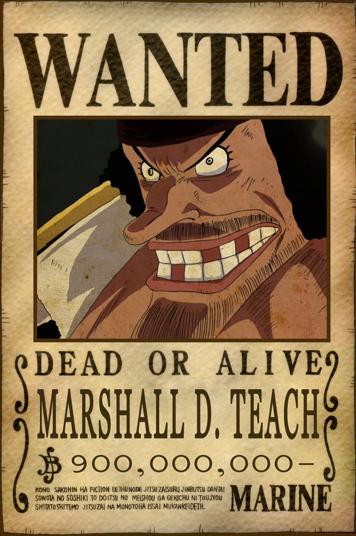 e Piece Wanted Poster Whitebeard