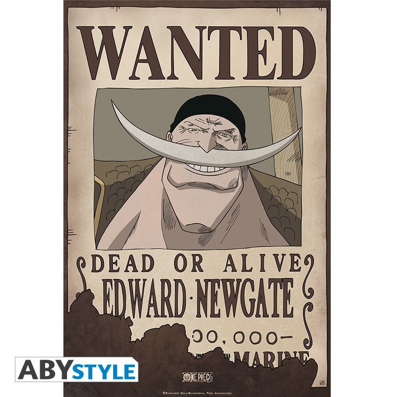 ONE PIECE Poster Wanted Edward Newgate 52x35cm ABYstyle