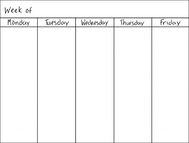 Best 25 Weekly calendar template ideas on Pinterest