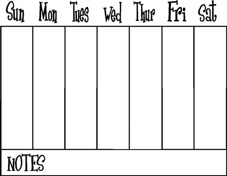e Week Calendar Free Calendar Template