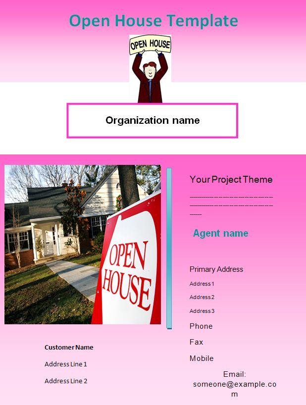 Open House Flyer Template Microsoft Word Templates