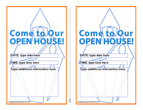Open House Invitation Template