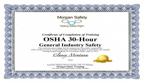 Best s of OSHA Certificate Template OSHA Training
