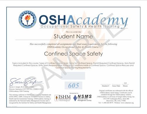 OSHAcademy Free line OSHA Occupational Safety and Health