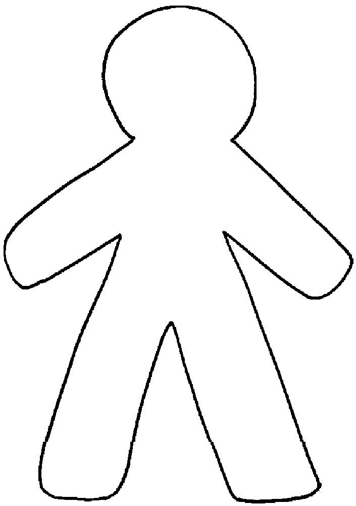 Free Human Body Outline Printable Download Free Clip Art