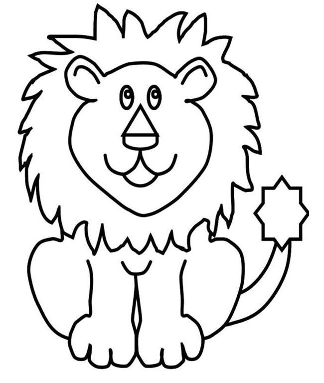 Lion Outline Drawing at GetDrawings