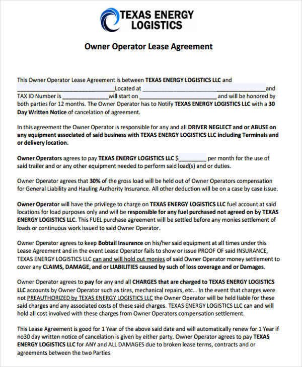 38 Lease Agreement Forms