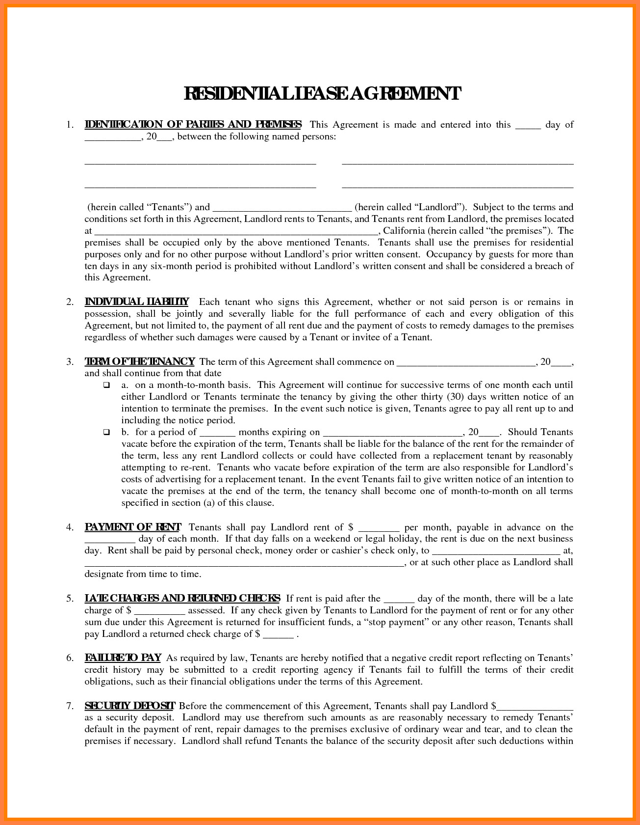 7 owner operator lease agreement template