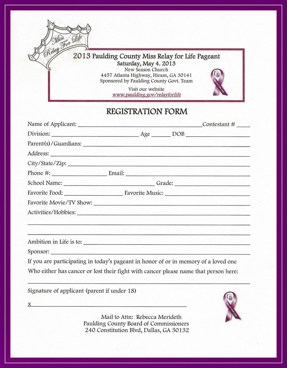 2013 Paulding County Miss Relay for Life Pageant The New