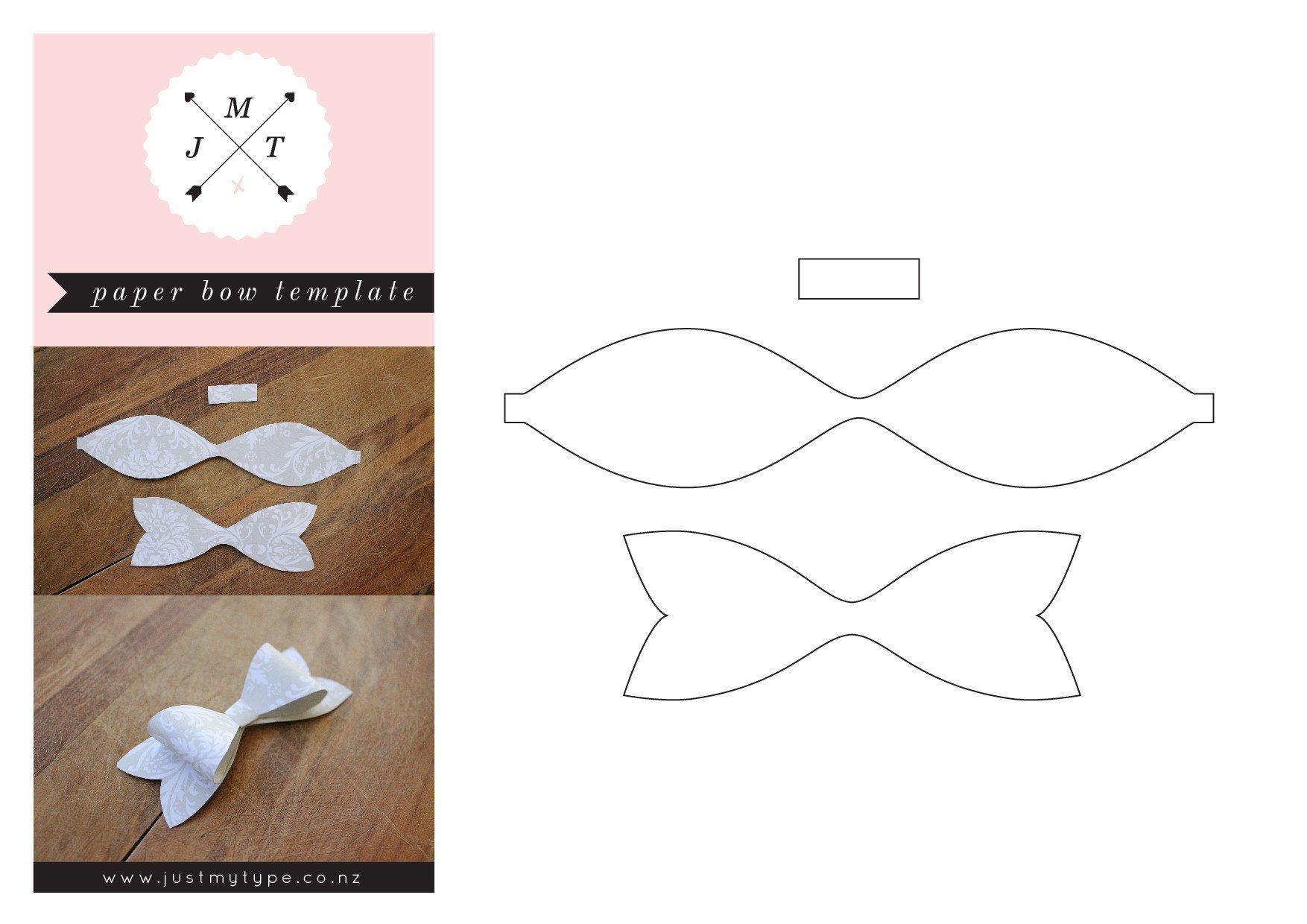 12 Best s of Paper Bow Tie Template Bow Tie Pattern