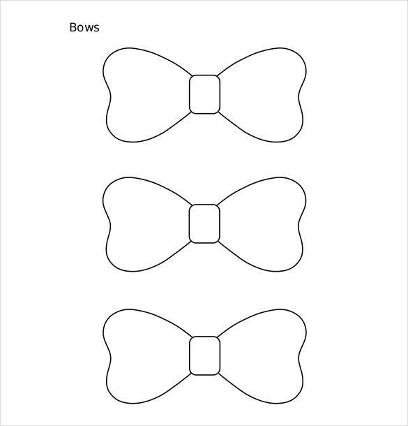 57 Paper Bow Tie Template Doc Bow Tie Template 9