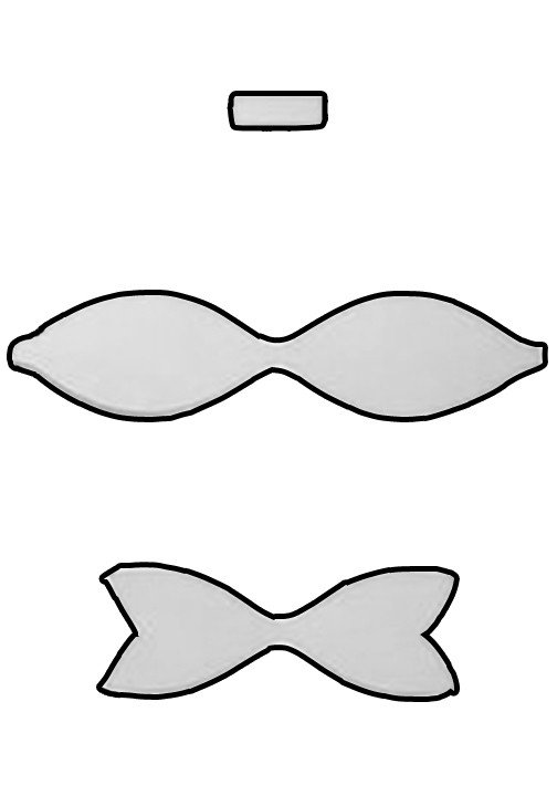 Best s Printable Bow Template Paper Bow Template