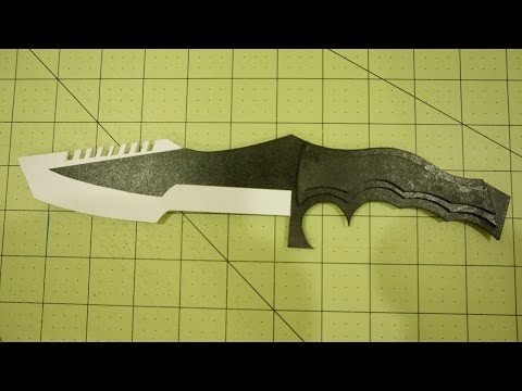 How to make Paper CS GO Huntsman Knife