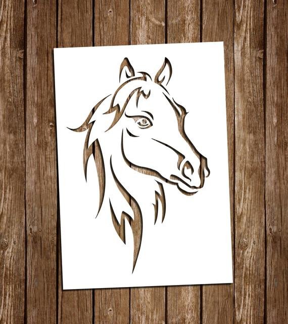 Horse SVG Cutting Files PDF Paper Cutting Template Horse