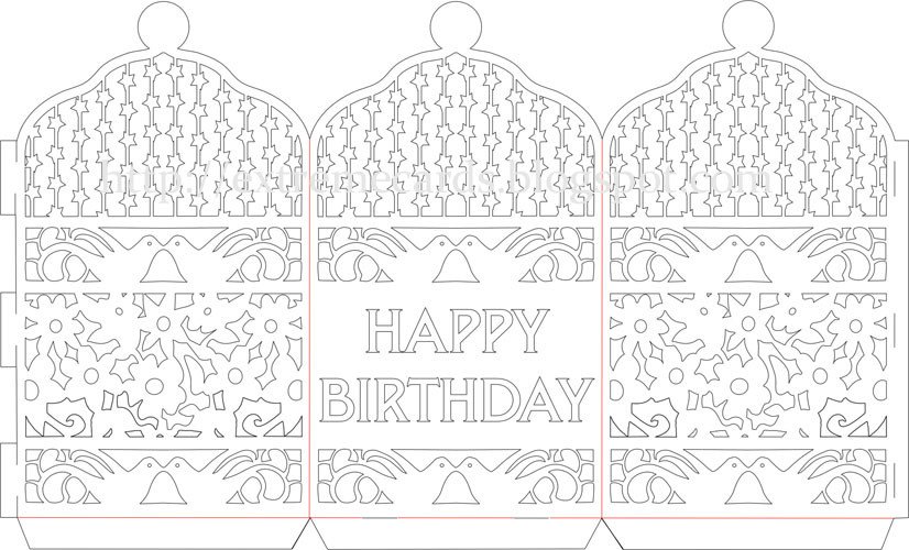 Happy Birthday Paper Cut Lantern Tutorial
