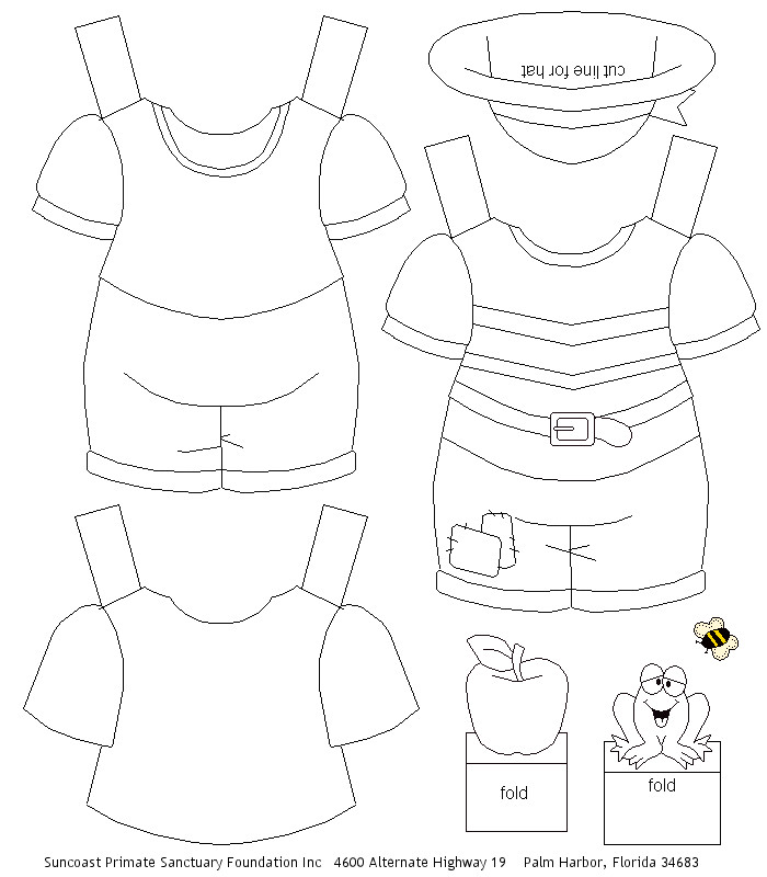 doll clothing template Paper dolls clothing
