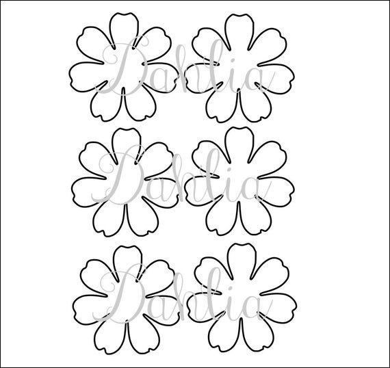 DIY printable flower templates PDF petal templates DIY