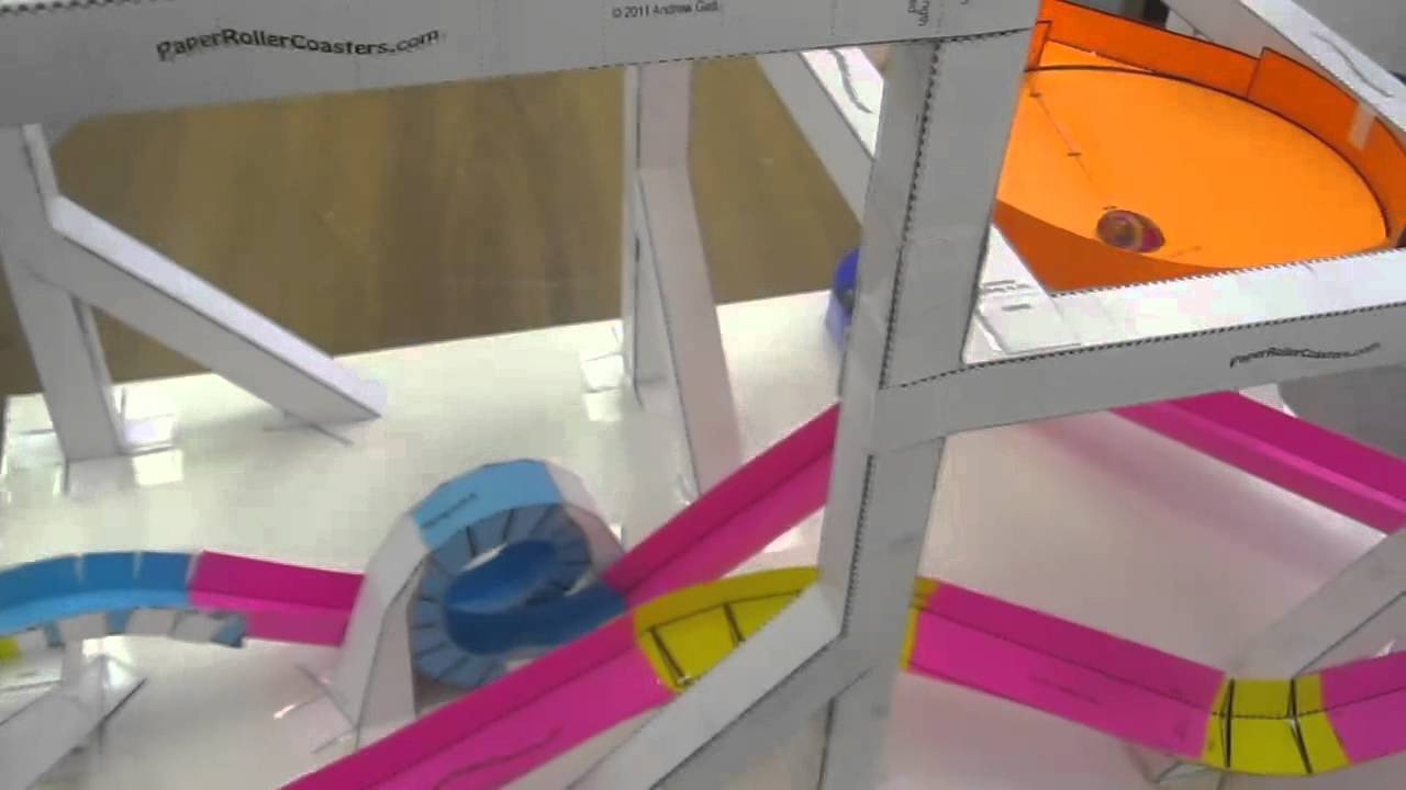 Double Threat Paper Roller Coaster