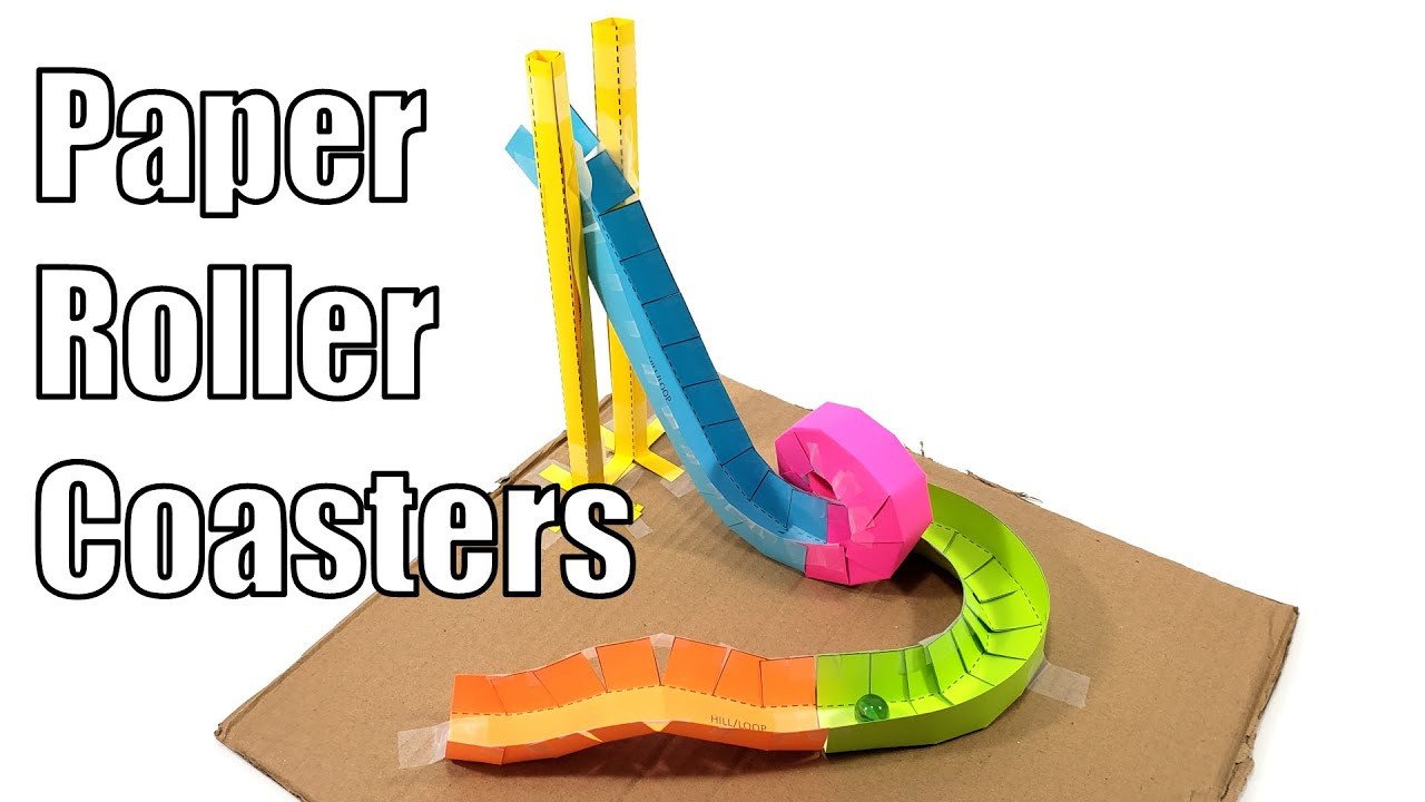 Paper Roller Coasters Fun STEM Activity