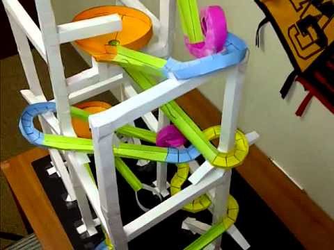 Paper rollercoaster