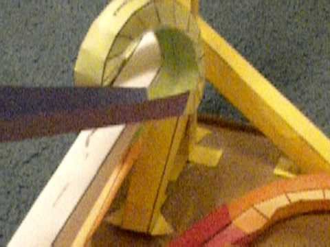 My First Marble Run Using Paper Roller Coaster Templates