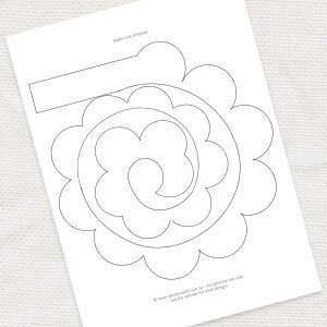 paper rose template free