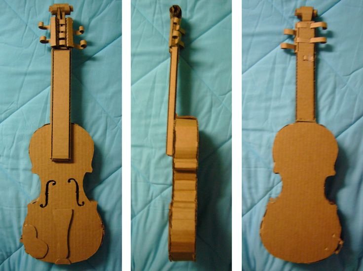 Cardboard Violin Get Creative with Cardboard