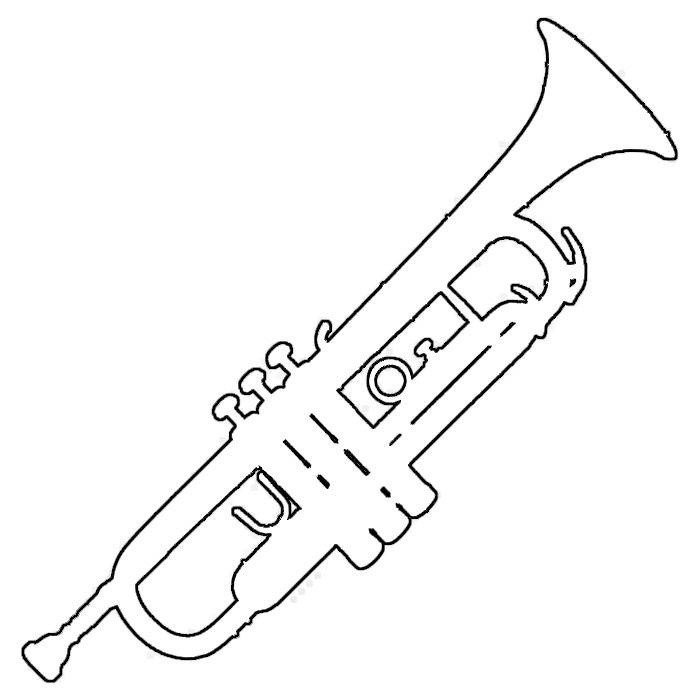 trumpet template for ANZAC day