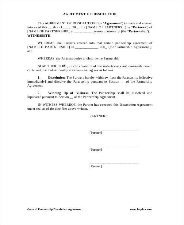 General Partnership Agreement 15 Free PDF Word