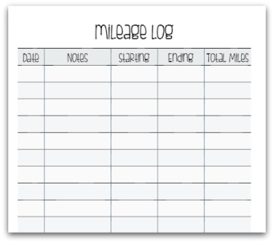 22 Printable Mileage Log Examples PDF