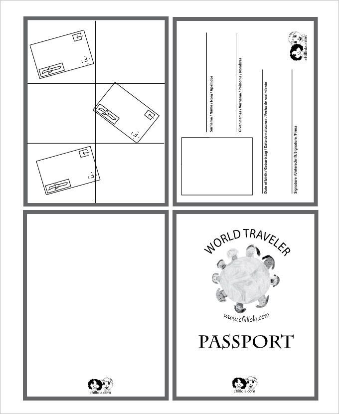 Passport Template – 19 Free Word PDF PSD Illustrator