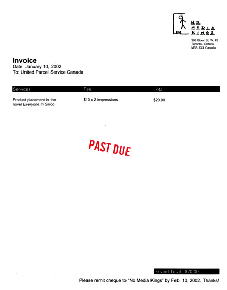 Past Due Invoice
