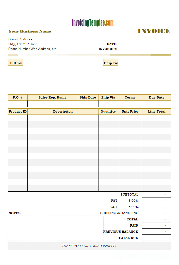 Sample Invoice Late Payment Interest