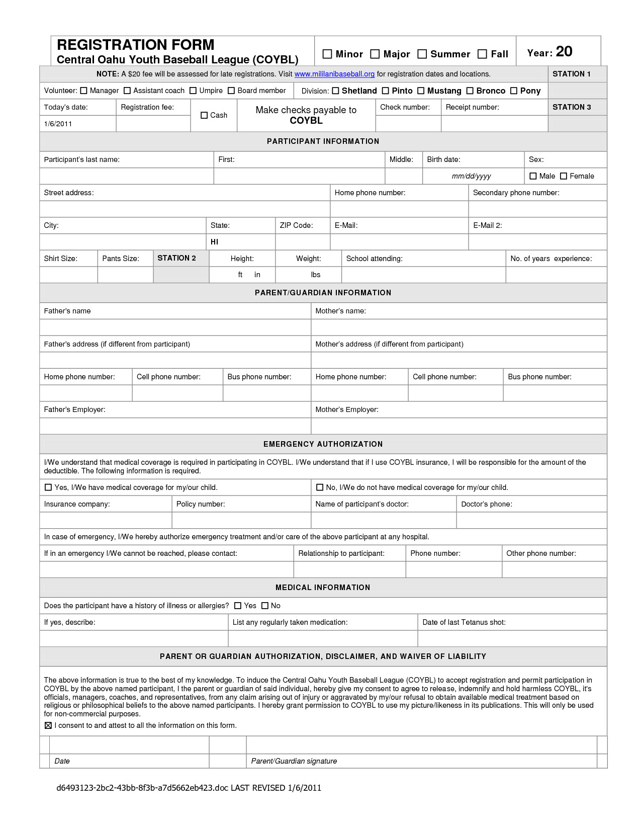 Blank Sample Hospital Release Forms things