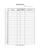 Sign In Sheets and Sign Up Sheets Templates